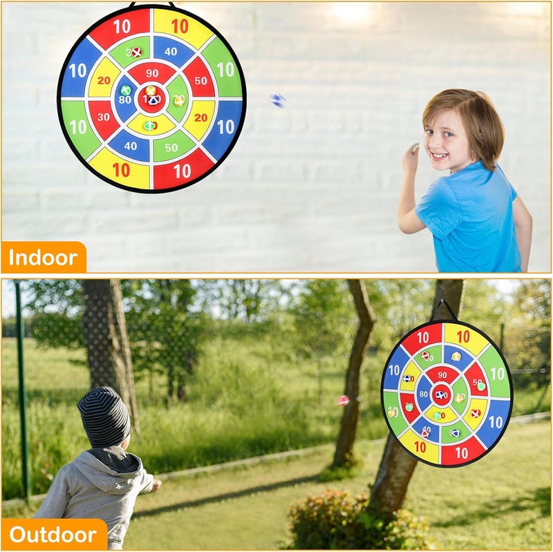 accmor 29" Large Dart Board for Kids, Kids Dart Board with Sticky Balls, Backyard Outdoor Games Birthday Gifts for 3 4 5 6 7 8 9 10 11 12 Year Old Boys Girls - Image 5
